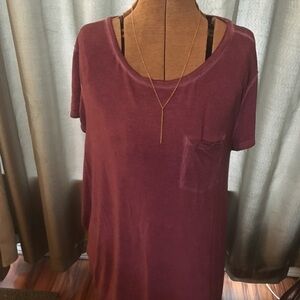 Burgundy T-Shirt Dress by Arizona 👗
